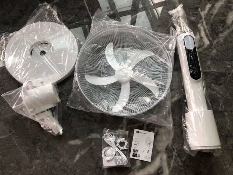 Pedestal Fan 18 inch Rechargeable AC DC Stand Fan with Light DP-F502AL - Image 7