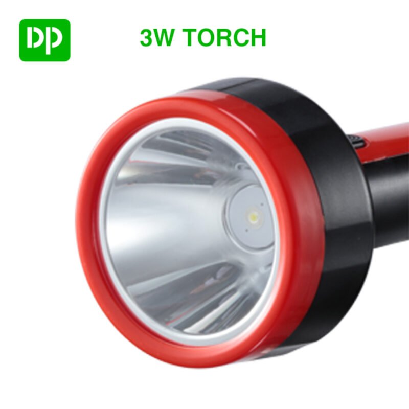 3W Rechargeable Portable LED Torch Flashlight DP-1953B - Image 3